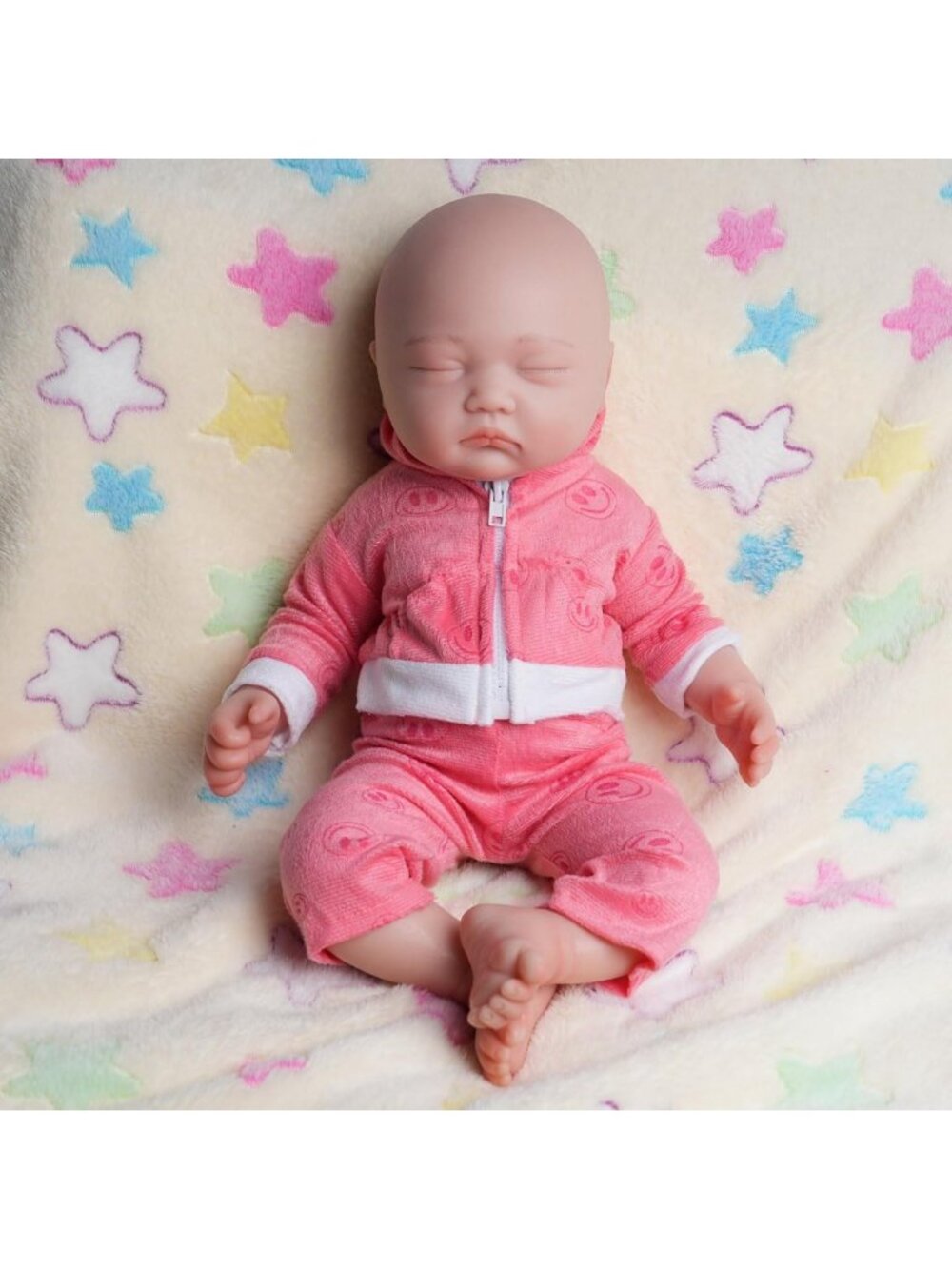 Realistic 18" Silicone Reborn Baby Doll Girl - Full Body Newborn, Sleeping Eyes